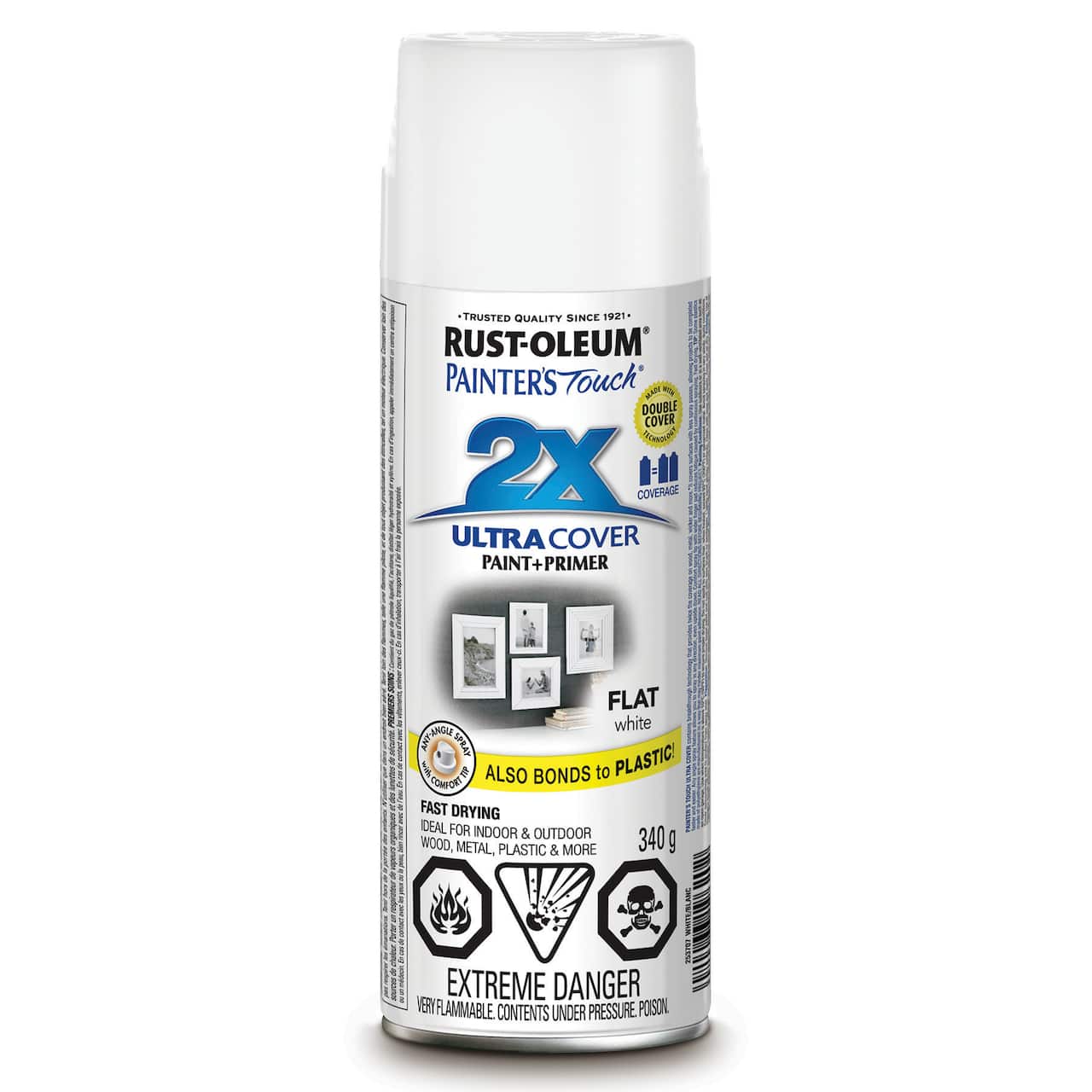 Rust-Oleum® Painter's Touch® 2X Ultra Cover@ Flat Paint & Primer Spray